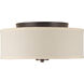 Mark LED 13 inch Antique Bronze Flush Mount Ceiling Light, Progress LED