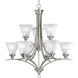 Nerissa 9 Light 30 inch Brushed Nickel Chandelier Ceiling Light