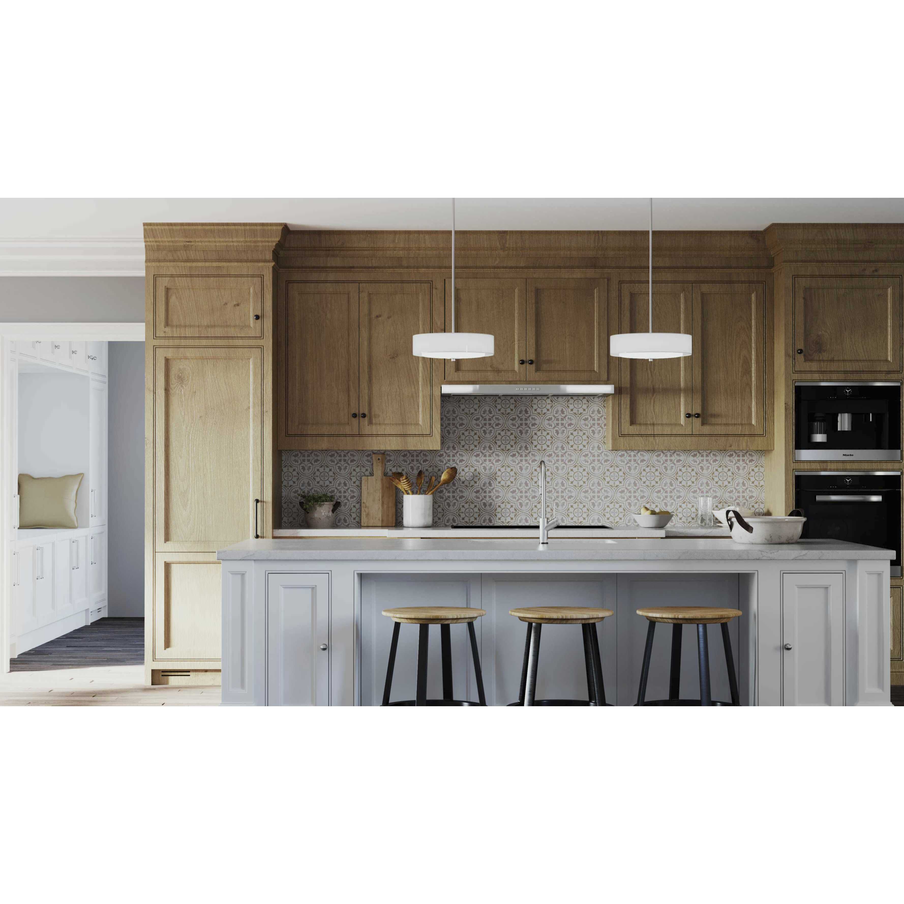 Beardsley 3 Light 15 inch Brushed Nickel Semi-Flush Mount Convertible Ceiling Light