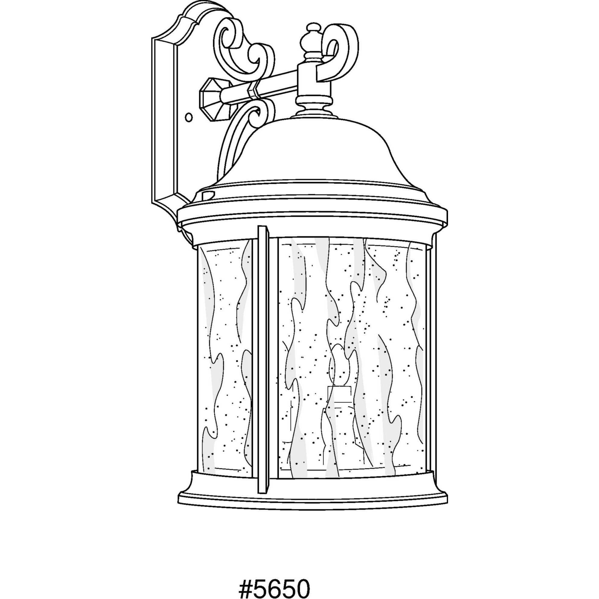 Renee 3 Light 17 inch Textured Black Outdoor Wall Lantern