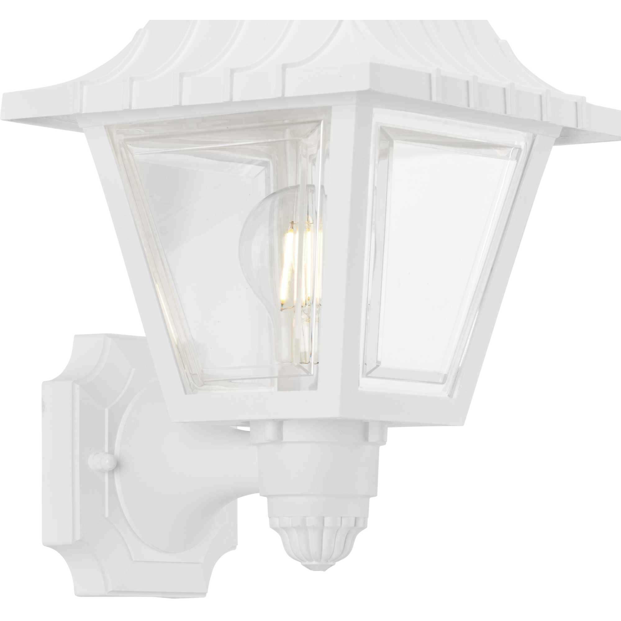 Season 1 Light 13 inch White Outdoor Wall Lantern