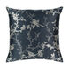 Remember 22 X 22 inch Charcoal/Metallic - Silver Pillow Cover, Square