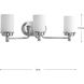 Folsham 3 Light 24 inch Polished Chrome Bath Vanity Wall Light, Design Series