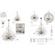 Trey 8 Light 32 inch Sunglow Bronze Semi Flush Mount Ceiling Light