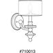 Dale 1 Light 7 inch Polished Nickel Wall Sconce Wall Light, Design Series
