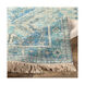 Sabene 48 X 27 inch Aqua Rug, Rectangle