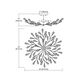 Trey 8 Light 32 inch Sunglow Bronze Semi Flush Mount Ceiling Light