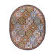 Edda 120 X 96 inch Dark Green/Olive/Sage/Dark Brown/Camel/Medium Gray Rugs, Wool