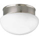 Ignatius 1 Light 8 inch Brushed Nickel Flush Mount Ceiling Light