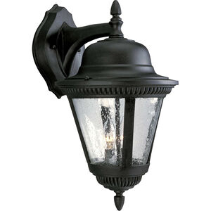 Marcellus 2 Light 19 inch Textured Black Outdoor Wall Lantern, Large