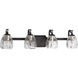 Kenley 4 Light 32 inch Antique Bronze Bath Vanity Wall Light