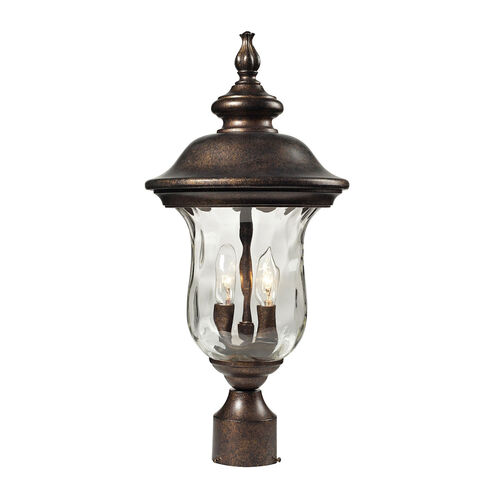 Aiken 2 Light 21 inch Regal Bronze Outdoor Post Light