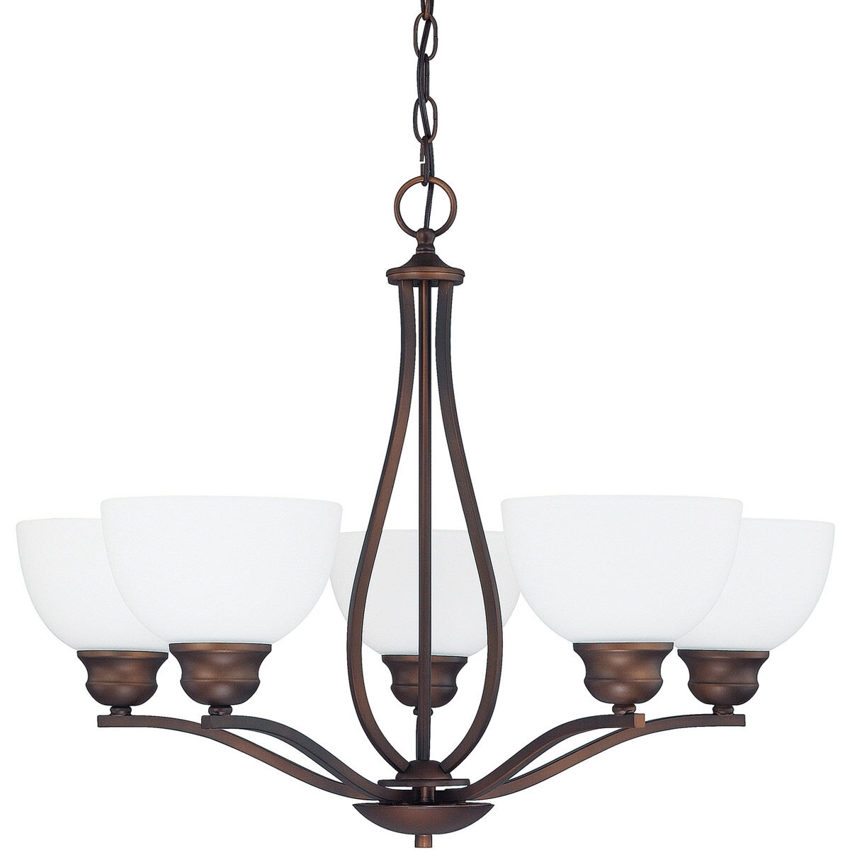 Esme 5 Light 27 inch Burnished Bronze Chandelier Ceiling Light
