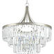 Benedict 6 Light 28 inch Silver Ridge Pendant Ceiling Light, Design Series