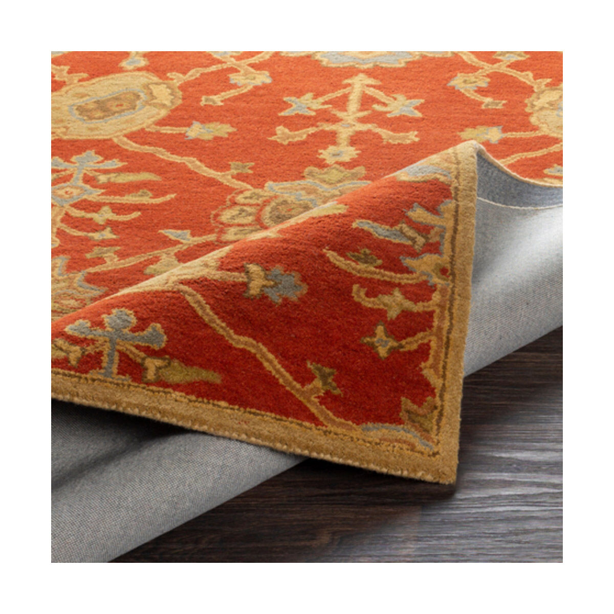 Edda 120 X 96 inch Camel/Tan/Olive Rugs, Wool