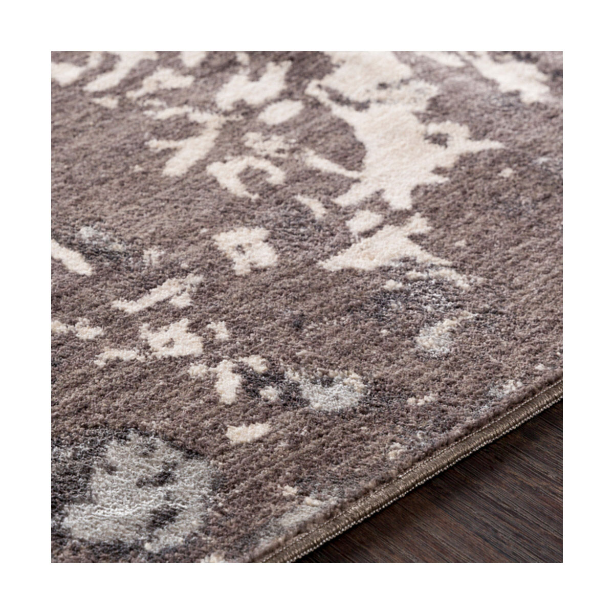 Saxon 39 X 24 inch Camel/Dark Brown/Khaki/Silver Gray Rugs, Rectangle