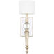 Nevada 1 Light 6 inch Gilded Silver Sconce Wall Light