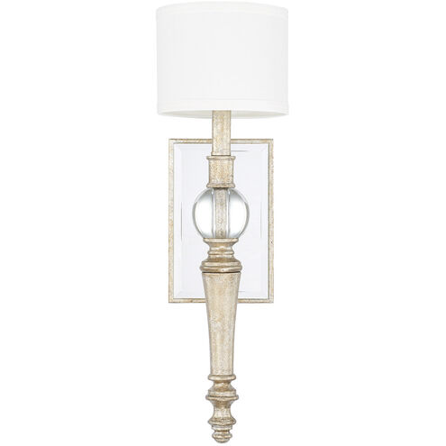 Nevada 1 Light 6 inch Gilded Silver Sconce Wall Light