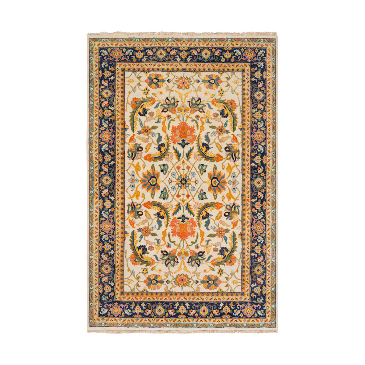 Spike 102 X 66 inch Burnt Orange/Saffron/Teal/Navy/Sage/Wheat/Ice Blue Rugs, Rectangle