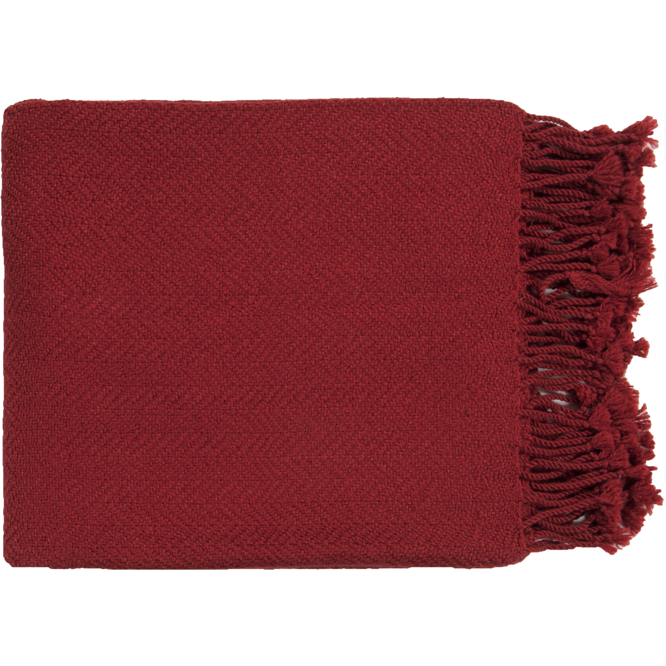 Donna 60 X 50 inch Red Throw, Rectangle