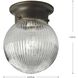 Ginger 1 Light 6.38 inch Antique Bronze Flush Mount Ceiling Light