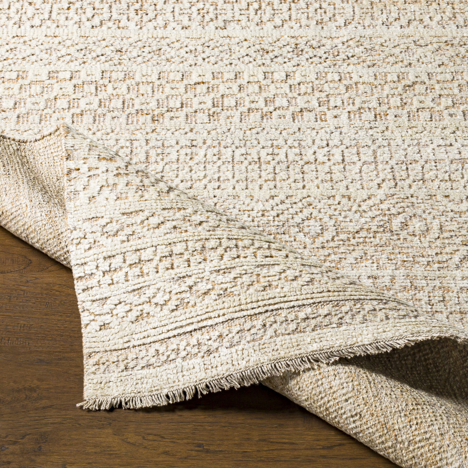 Hollis 120 X 96 inch Tan Rug, Rectangle