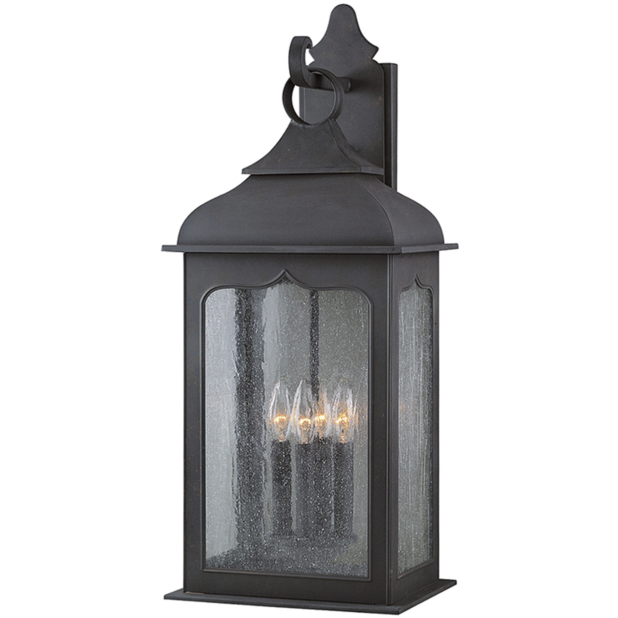 Vigilius 4 Light 27 inch Colonial Iron Outdoor Wall Sconce
