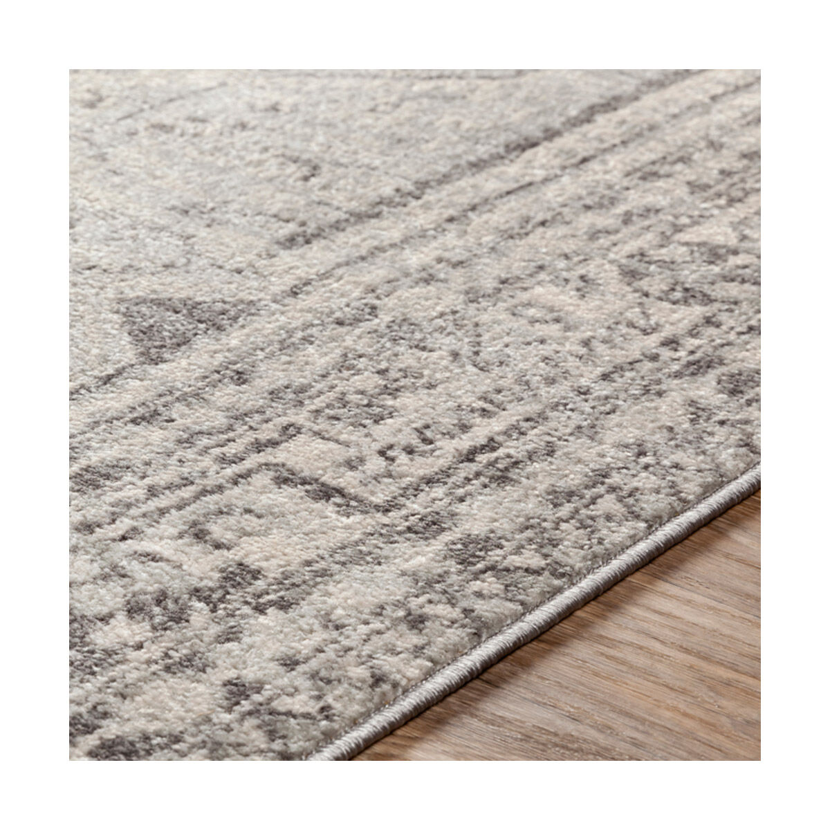Pia 87 X 63 inch Light Gray/Medium Gray/Khaki Rugs