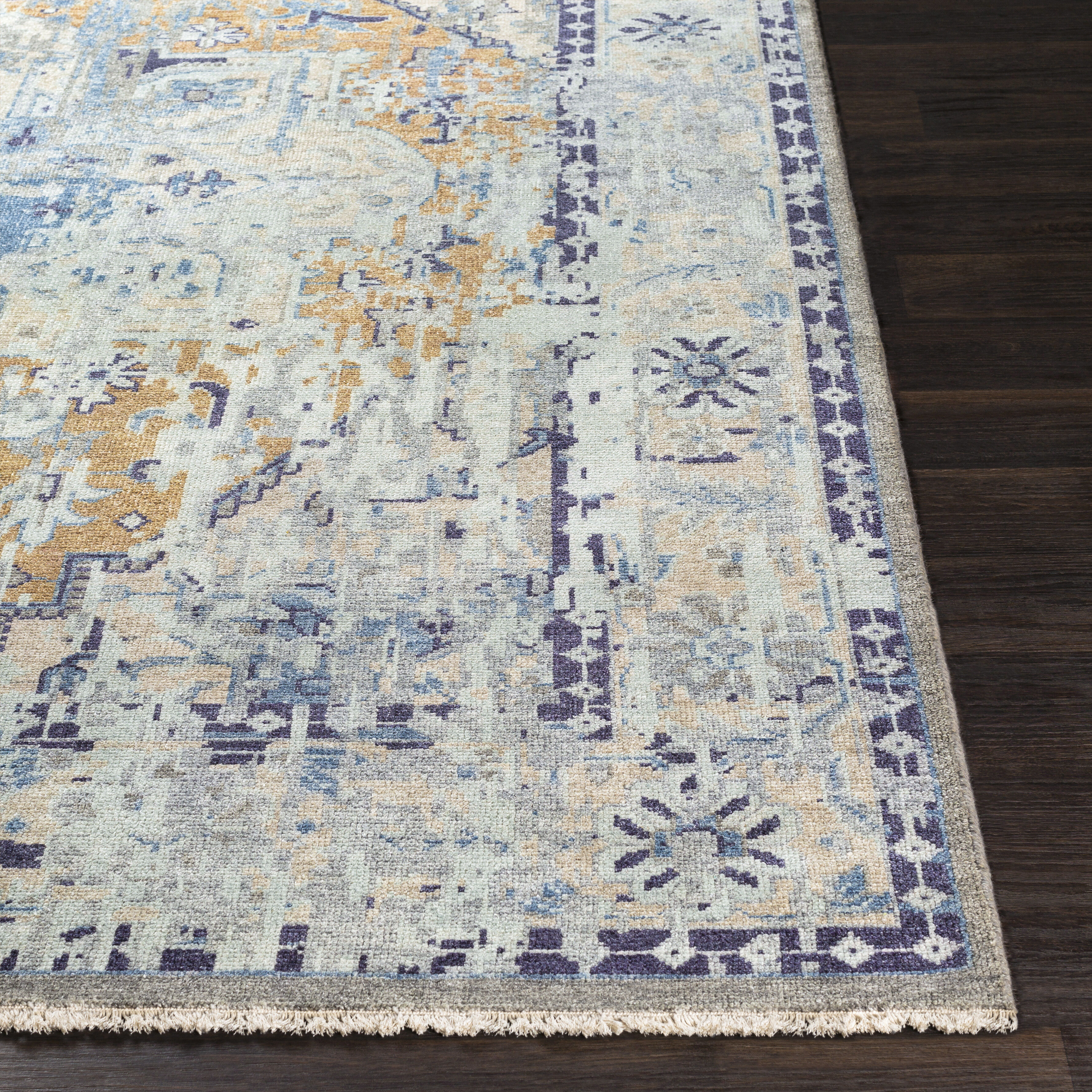 Nero 168 X 120 inch Blue Rug, Rectangle