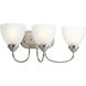 Tavita 3 Light 22 inch Brushed Nickel Bath Vanity Wall Light