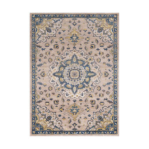 Macduff 35 X 24 inch Navy/Butter/Ivory/Charcoal/Sky Blue/White/Camel Rugs, Rectangle