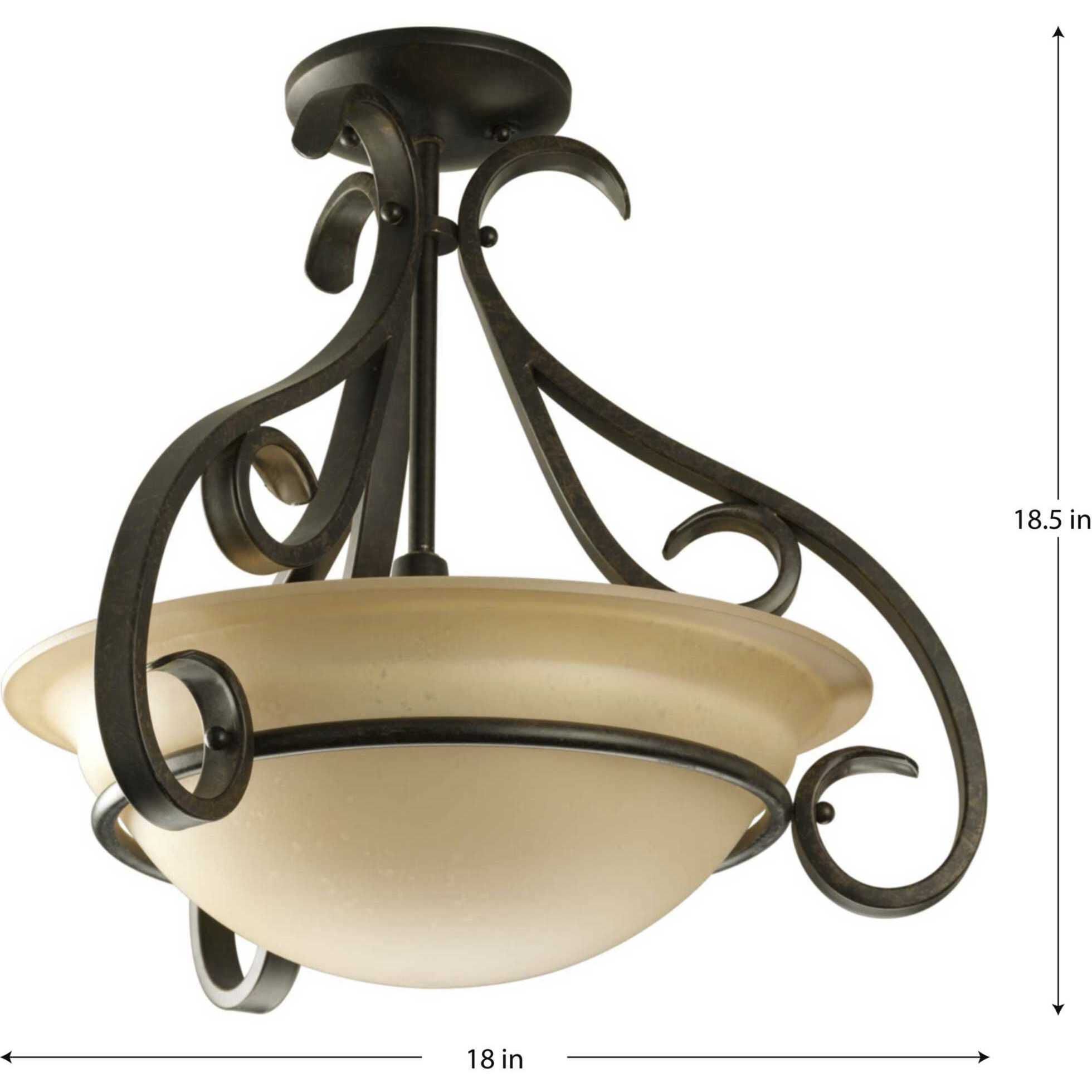 Slade 3 Light 18 inch Forged Bronze Foyer Pendant Ceiling Light