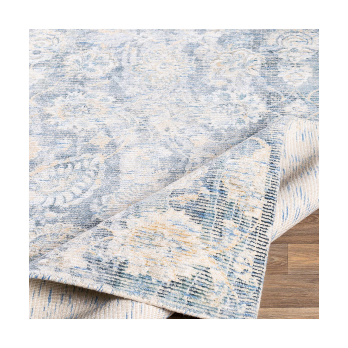Emerson 90 X 60 inch Denim Rug, Rectangle