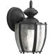 Zachriel 1 Light 10 inch Textured Black Outdoor Wall Lantern, Small