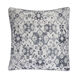 Wylie 20 X 20 inch Light Gray and Navy Throw Pillow