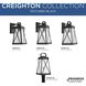 Lorraine 1 Light 12 inch Textured Black Outdoor Wall Lantern, Small, Design Series