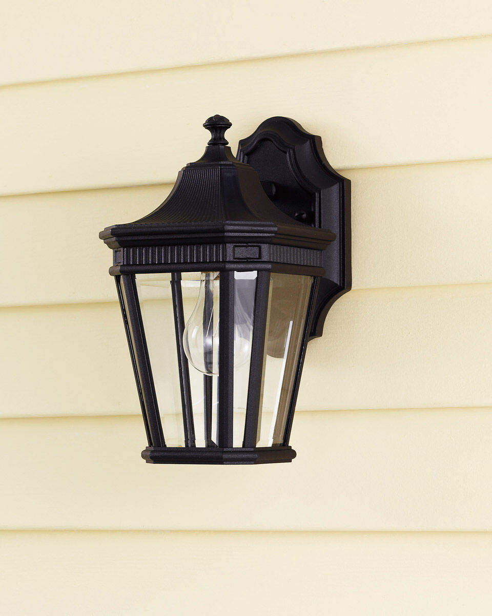Quade 1 Light 11.5 inch Black Outdoor Wall Sconce
