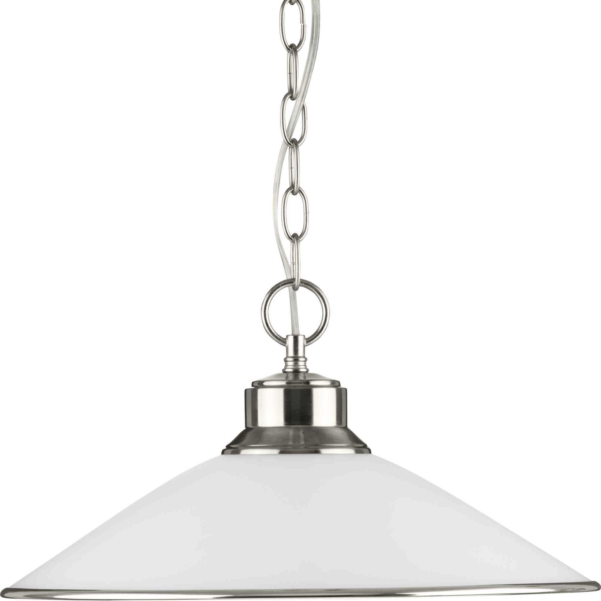 Terra 1 Light 16.63 inch Brushed Nickel Pendant Ceiling Light