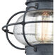 Seward 1 Light 15 inch Aged Zinc Outdoor Wall Sconce