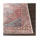 Ivory 87 X 63 inch Dark Plum Rug, Rectangle
