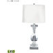 Amadeus 28 inch 9.5 watt Clear Table Lamp Portable Light