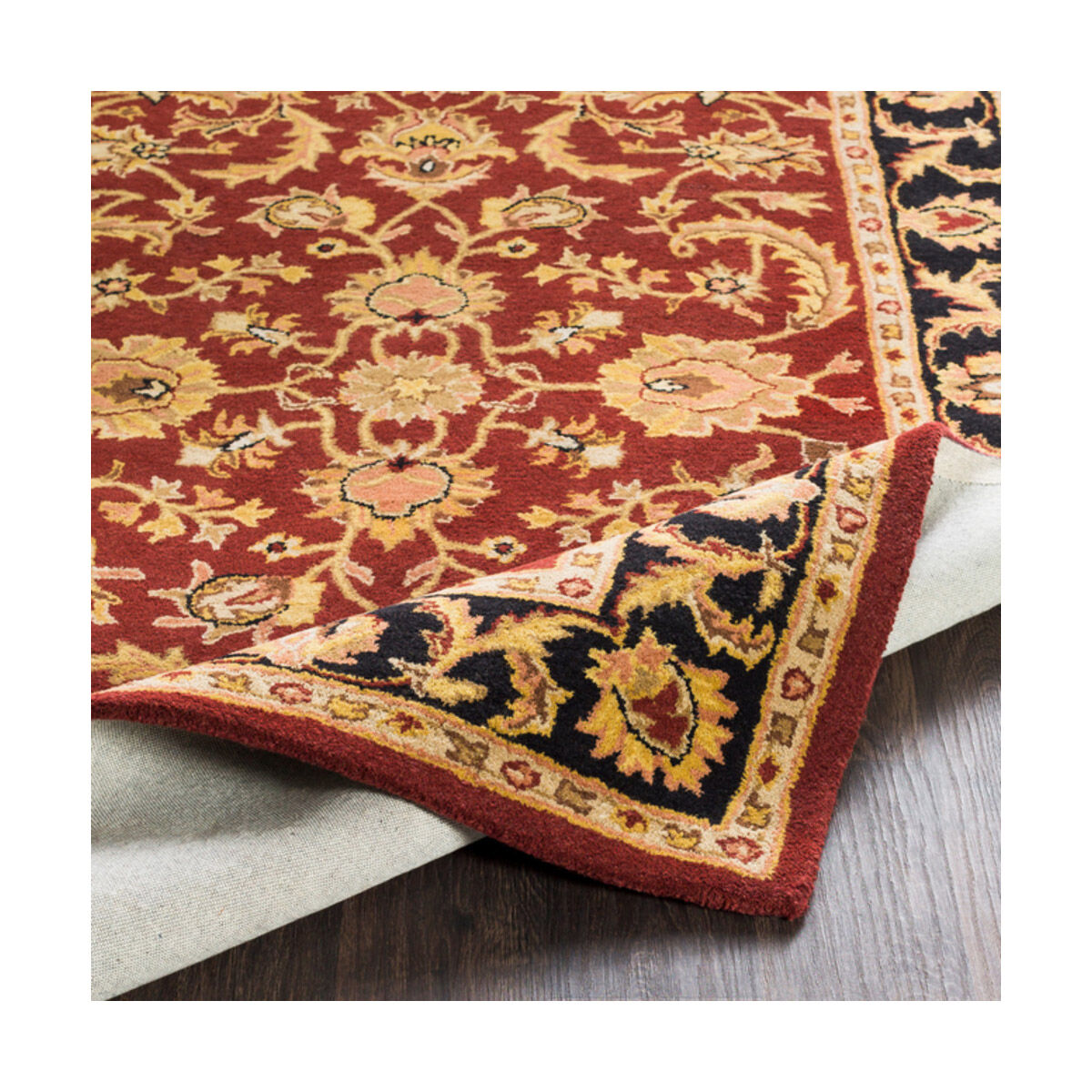 Arlo 42 X 42 inch Dark Brown/Mustard/Black/Clay Rugs, Round