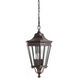 Quade 3 Light 9.5 inch Grecian Bronze Outdoor Hanging Lantern