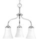 Cady 3 Light 18 inch Polished Chrome Chandelier Ceiling Light