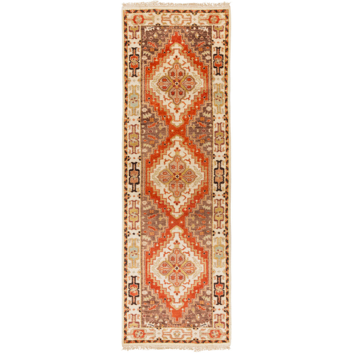 Douglas 96 X 30 inch Clay/Butter/Mauve/Camel/Sea Foam/Navy/Olive Rugs, Wool