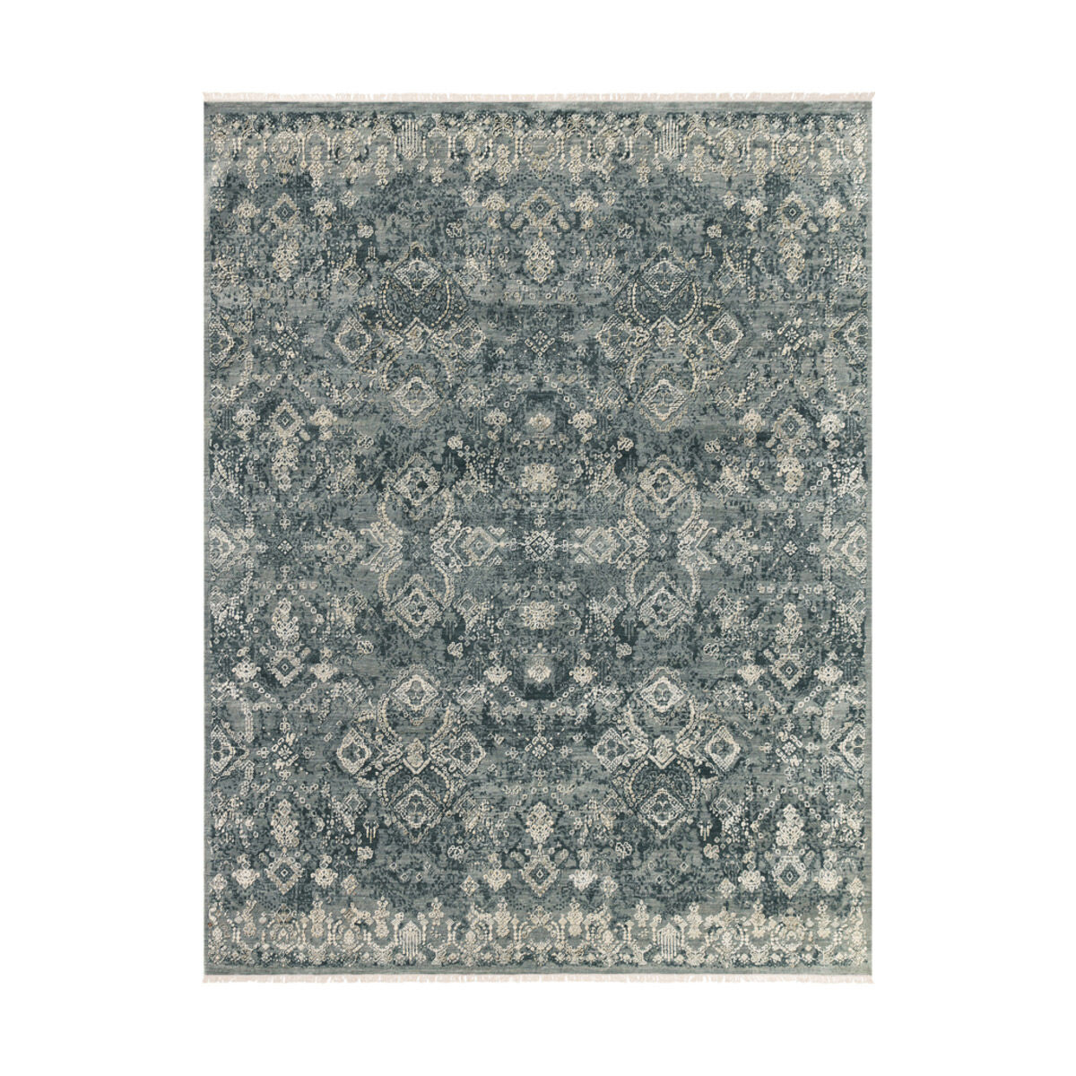 Farrah 36 X 24 inch Teal Indoor Area Rug, Rectangle