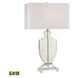 Juniper 26 inch 9.50 watt Clear Table Lamp Portable Light