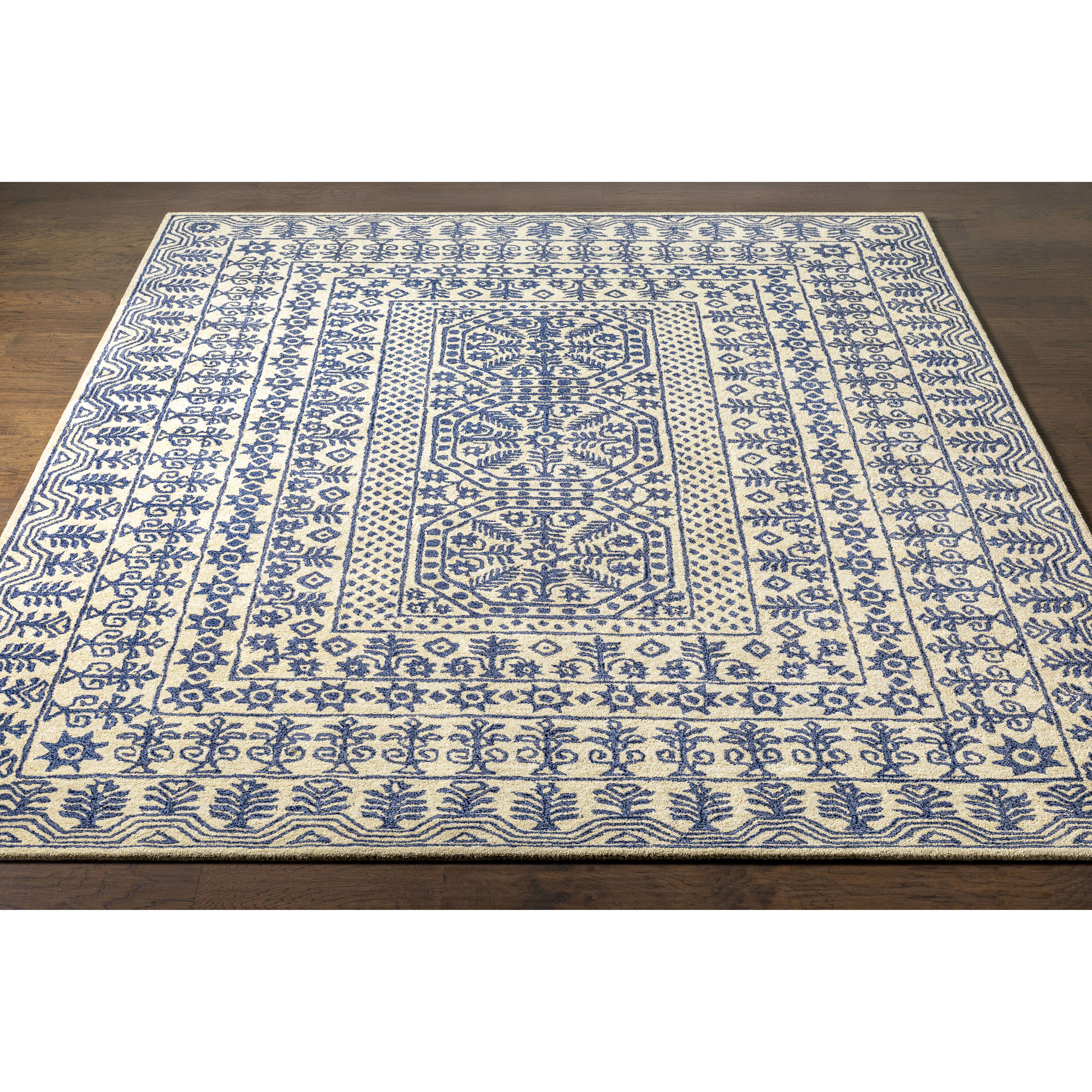 Hendrick 96 X 30 inch Blue Rug, Runner