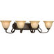 Slade 4 Light 34 inch Forged Bronze Bath Vanity Wall Light