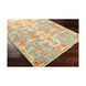 Martina 36 X 24 inch Sky Blue/Burnt Orange/Wheat/Dark Green/Khaki/Tan Rugs, Wool
